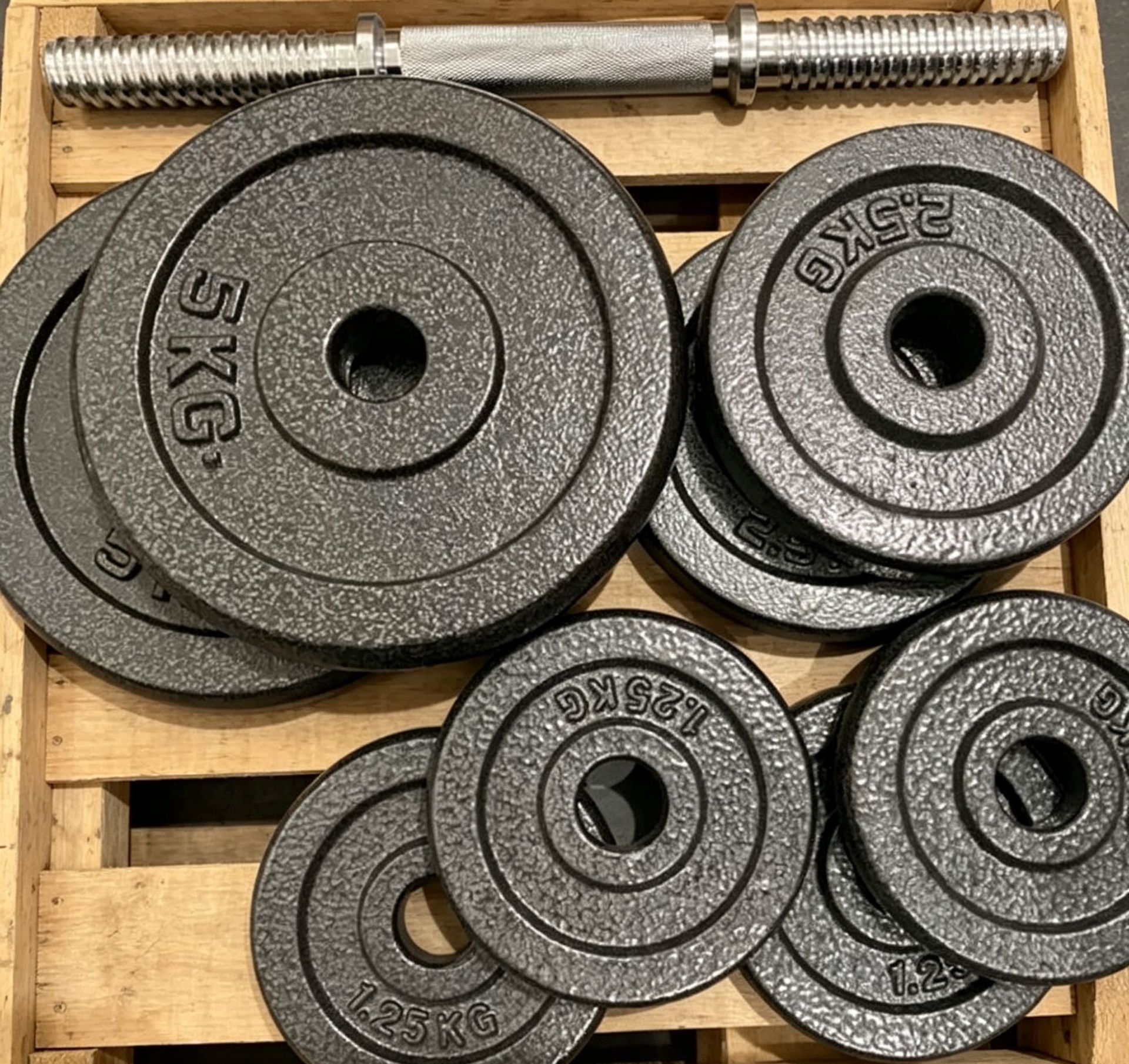 Katı Dökme Demir Cıvata Badanalı Halter Erkek Fitness Ekipmanı 15/20/30/50 kg Set Sökülebilir Ayarlanabilir