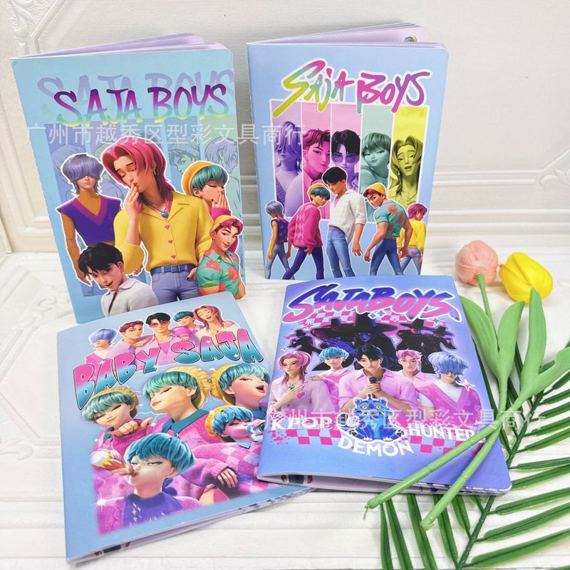 跨境sajaboys加沙男团A5车线本学生作业本可爱便携高颜值软抄本|undefined