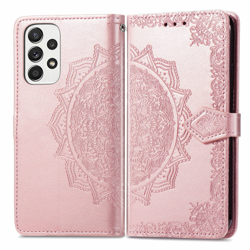 Cross-border applicable Samsung Galaxy A53 flip phone protective cover card holder A73/A33 phone leather case