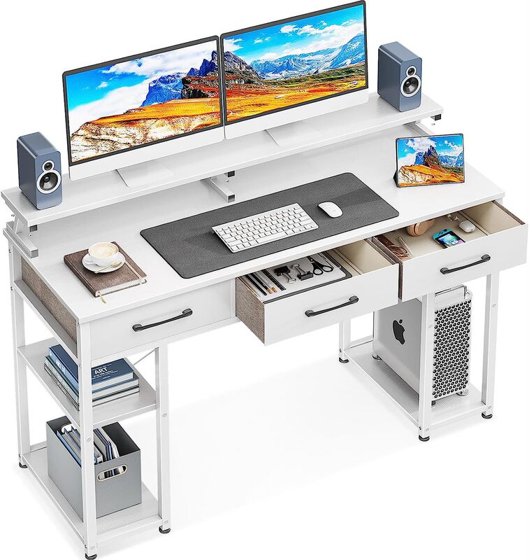Office Category Home Computer Use Table Iron and Wood Structure Computer Desk Can Be Customized