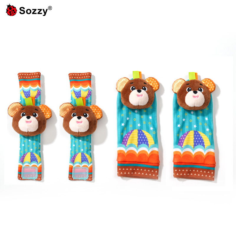 Sozzy bebé campana juguete bebé animal traje muñeca Correa calcetines reloj Correa decoración educación temprana Juguetes