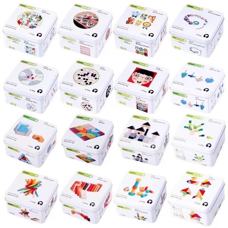 Regalos transfronterizos para jardines de infancia, juguetes educativos para niños, bloques de construcción de rompecabezas del cubo de Rubik, material didáctico para bebés, juegos de mesa para niños de 1 a 3 años. image 3