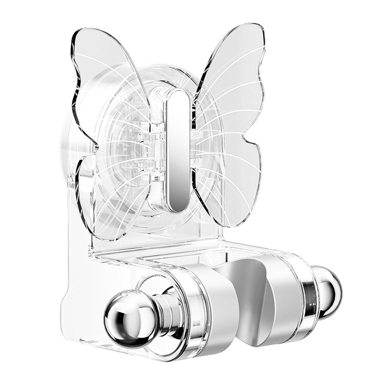 Soporte de ducha de ventosa de mariposa para uso doméstico sin perforación, ducha de ajuste universal móvil, artefacto de fijación del cabezal de ducha