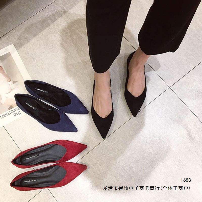 Women's flat shoes, 2026 spring collection, versatile soft-soled professional work shoes, black, comfortable, pointed-toe flats Women's flat shoes, 2026 spring collection, versatile soft-soled professional work shoes, black, comfortable, pointed-toe flats
