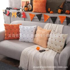 ハロウィンゴースト枕カバー立体ぬいぐるみカボチャ枕クッションカバーアメリカンホリデーリビングルームソファ枕カバー