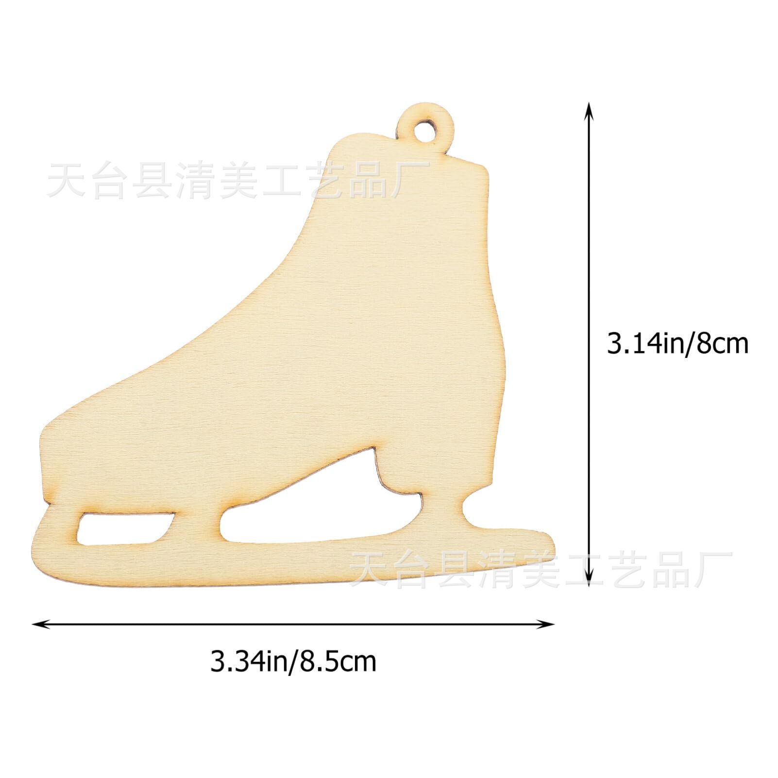 Decoración navideña, productos artesanales de madera, patines de graffiti de bricolaje, piezas de madera para colgar en la pared huecas