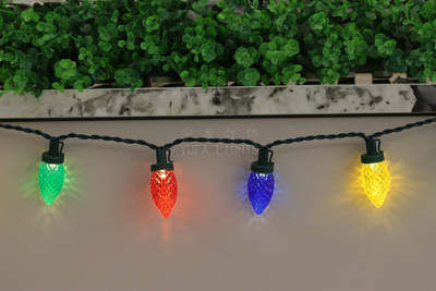 UL588 indoor and outdoor waterproof diamond face C9 strawberry LED light string Christmas Holiday Decoration lamp