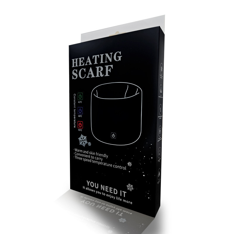 Winter smart charging heating scarf men and women USB plus electric heating warm neck cover outdoor cycling cold proof neck cover_voghion.com