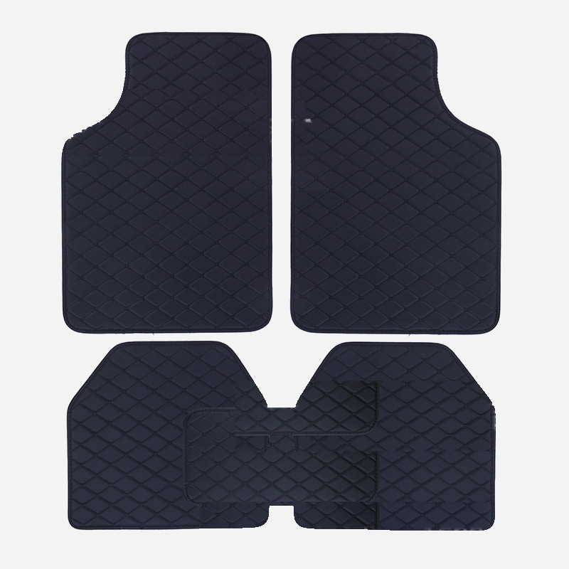 Wholesale and dropshipping of foreign trade car carpets, Amazon cross-border quilted foot mats, right-hand drive PVC universal car floor mats