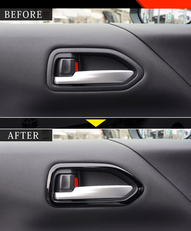 Suitable for Toyota 22 VOXY NOAH 90 series modified inner door bowl decoration front inner handle special patch frame