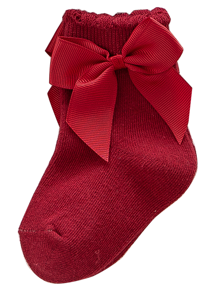 Calcetines de Algodón con Lazo Grande para Primavera, Otoño e Invierno, Estilo Lolita, Calcetines Cortos de Palacio, Lindos Calcetines Rosas para Niña