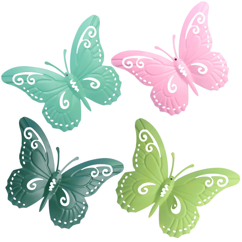 New Amazon Iron Butterfly Home Wall Hanging Hardware Crafts Pendant Decorations Metal Products Factory