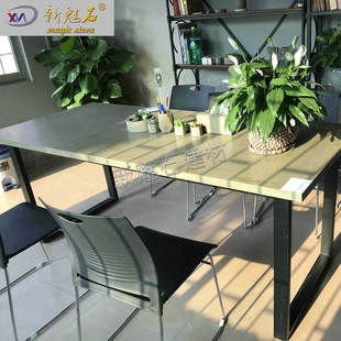 Light Luxury Modern Cement Long Table Fair-faced Concrete Office Negotiation Table Small Apartment Family Practical Dining Table