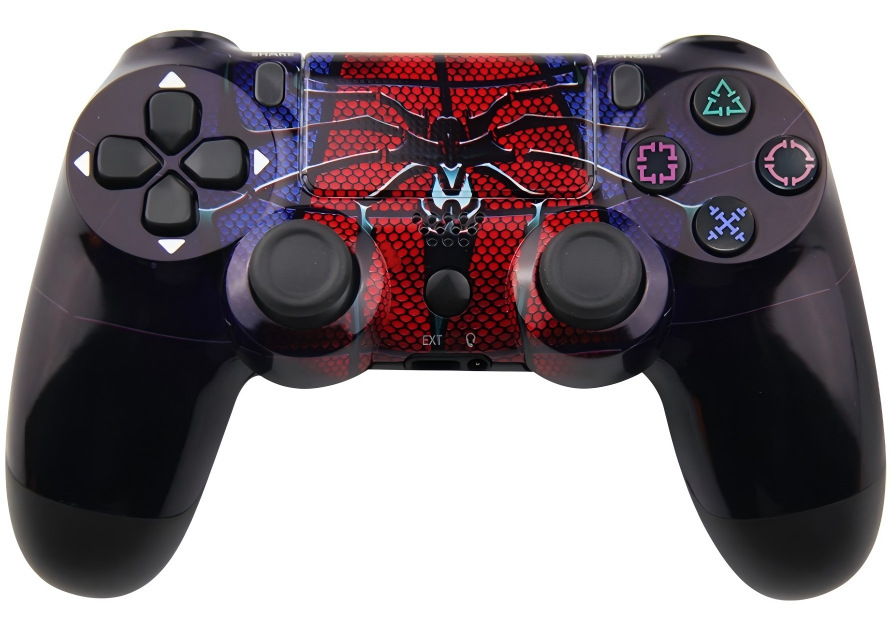 Controlador de Juego Inalámbrico Bluetooth PS4 de ABS Doble Vibración, Giroscopio de 6 Ejes para PC y Consolas