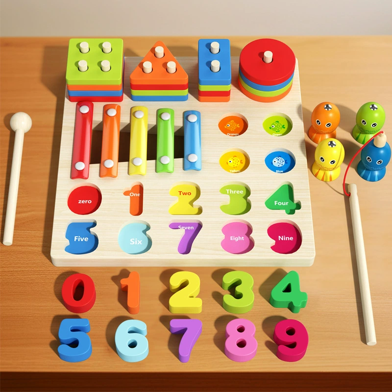 Teaching aids Montessori, children's constructor, geometric toy, early education