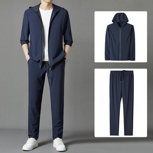 Cross-Border Export Dropshipping Korean Style Men's Sun Protection Clothing Suit 2023 Fortune Sheep 1880206