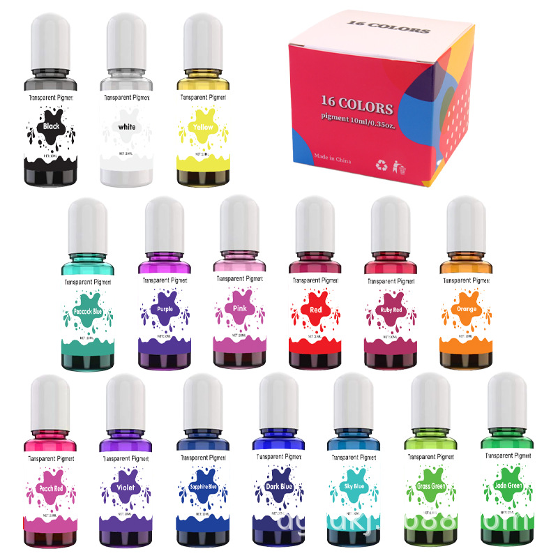 16 color transparent colorant cross-border exclusive UV special oil-based colorant high concentratio