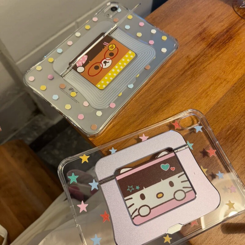 Cute Rilakkuma KT case suitable for Apple iPad 11 tablet, mini stand case, air stand, pro cartoon Cute Rilakkuma KT case suitable for Apple iPad 11 tablet, mini stand case, air stand, pro cartoon