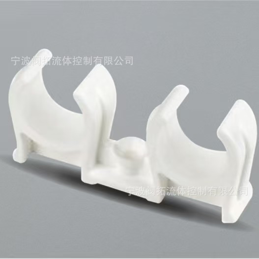 PPR/PVC双管扣管夹管扣座塑料卡箍U型排平卡水管配件给水管管道