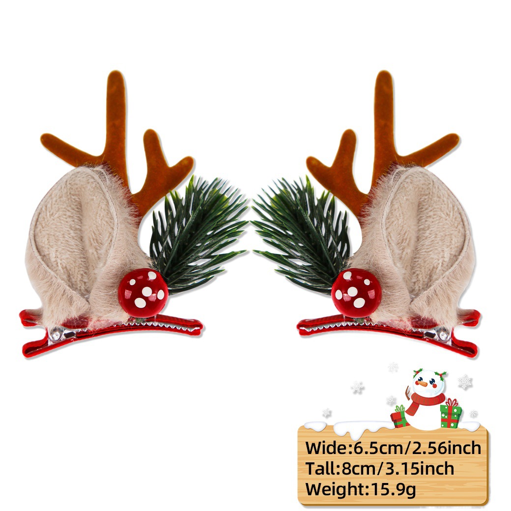 Cruzar la frontera Nueva horquilla de Navidad decoración del Partido de regalo de Navidad corbata de pico de pato clip arco campana clip
