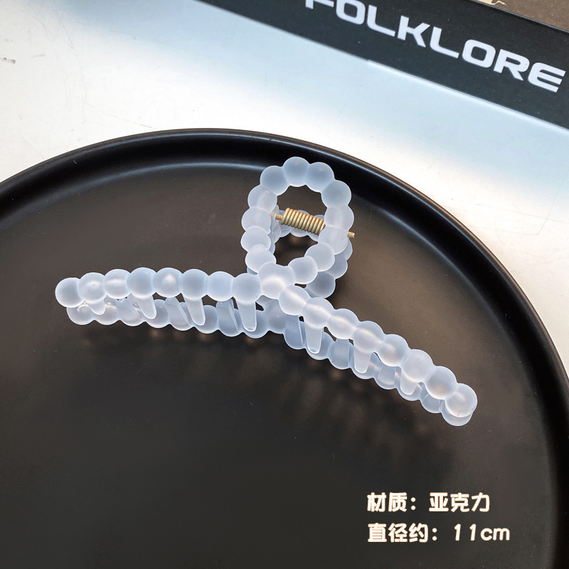 Clip de garra grande Placa de horquilla de acrílico horquilla hembra elegante temperamento tiburón clip tocado clip de Cabeza trasera horquilla