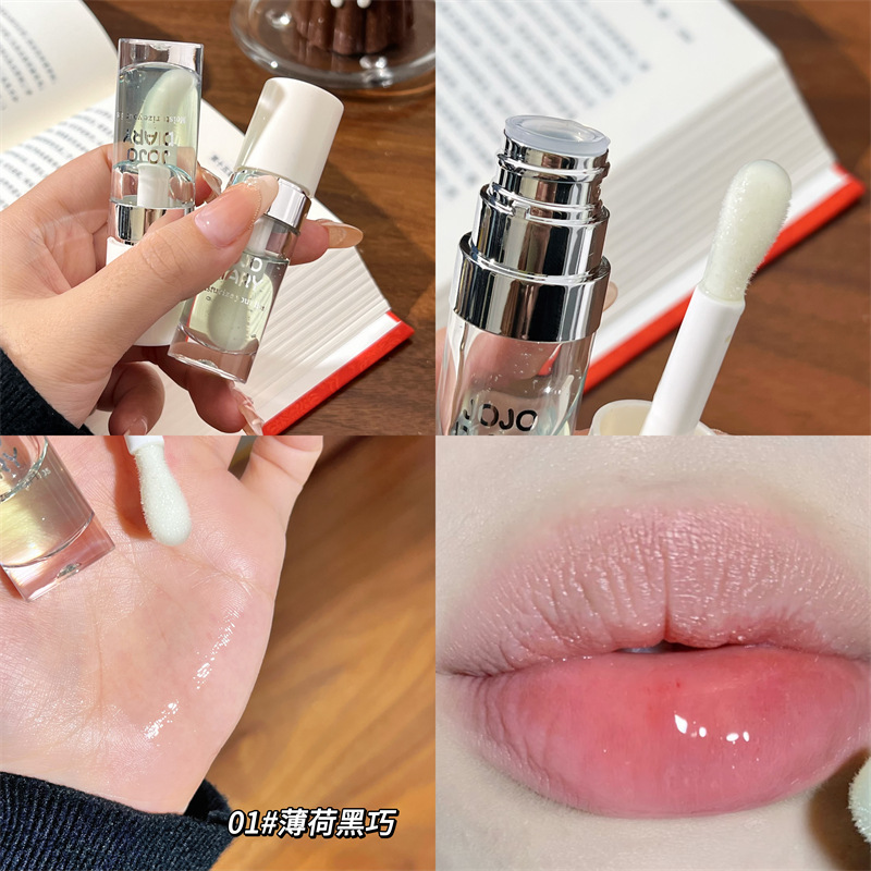 Diario largo, borde plateado de agua, labios dulces, miel, humedad, desalinización de las marcas labiales, labios de vidrio resistentes a la agrietamiento seco, duraderos, difíciles de descolorar image 7