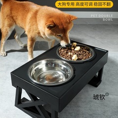 犬用ボウル、犬用ボウル、一体型ネックプロテクター、大型犬用フードボウル、コーギー用スローフードボウル、ペット用304高架水入れ