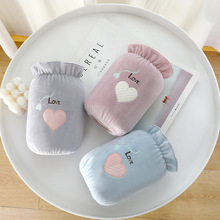 冬季可爱毛绒袖套短款成人防脏保暖厨房护袖女士学生套袖袖筒