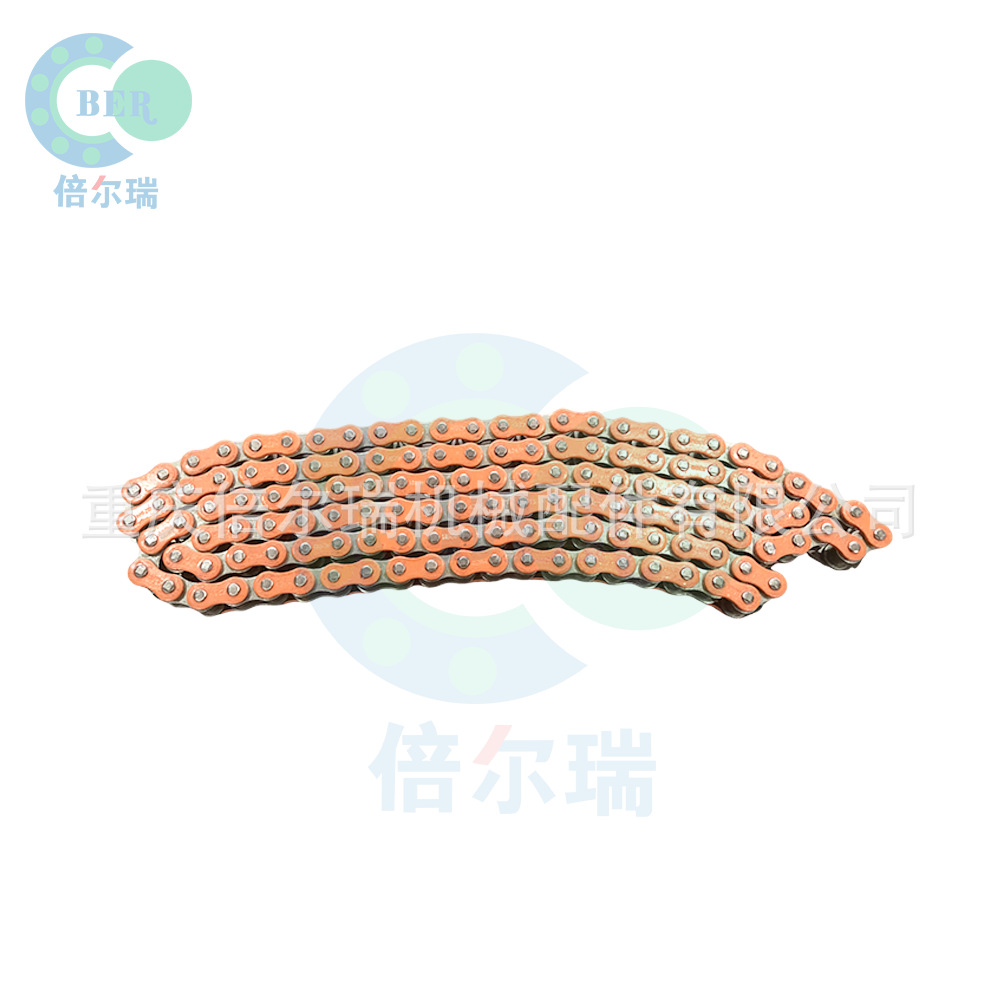 Transmisión de motocicletas modificadas con cadena naranja 428H 132L
