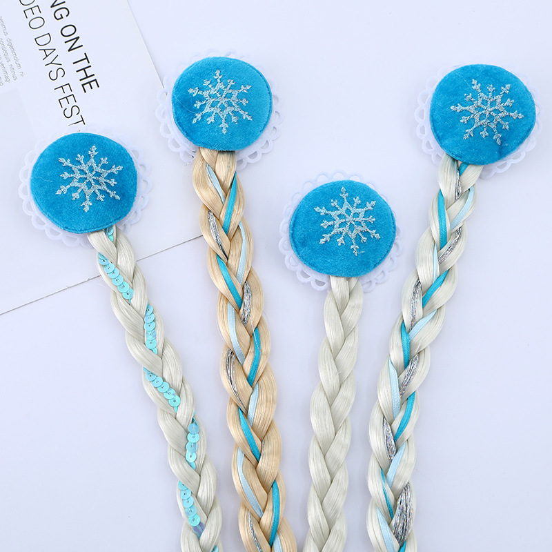 Girl's Cartoon Style Snowflake Chemical Fiber Filament Hair Clip display picture 3