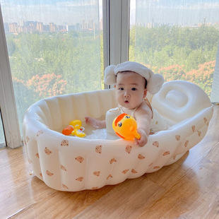 Foldable Inflatable Bathtub, Baby Bathtub Artifact, Sit-Down Bathtub, Household Portable Bathtub