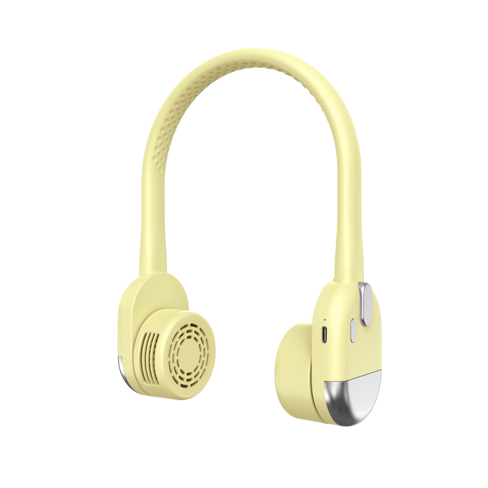 Ventilador pequeño con cuello colgante cuidadosamente seleccionado, potente sin hojas, silencioso, portátil, ligero, ajuste de tres velocidades, enfriamiento, ventilador con cuello colgante sin hojas