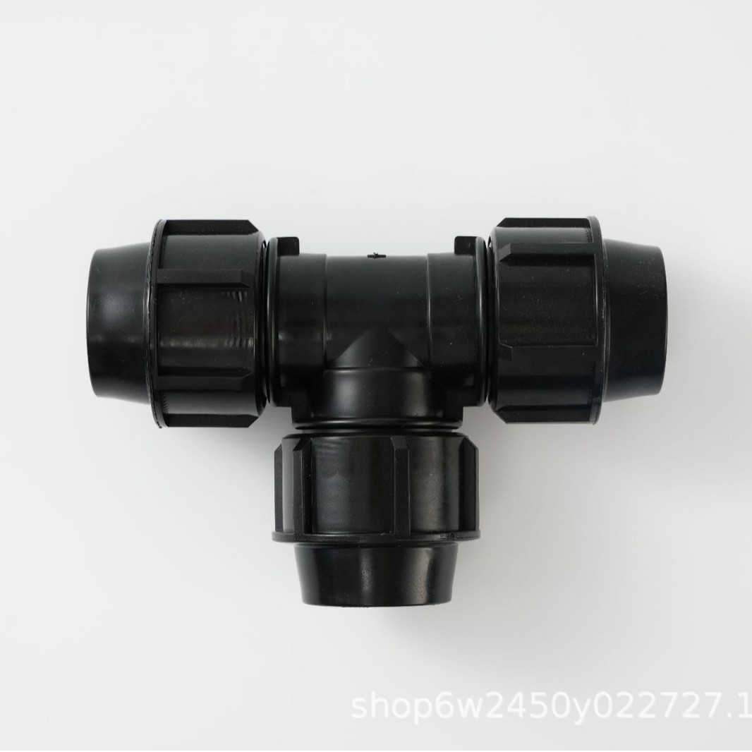 Conectores de Tubería de Tres Vías de Conexión Rápida de PE, Conexión Rápida Multifuncional para Riego