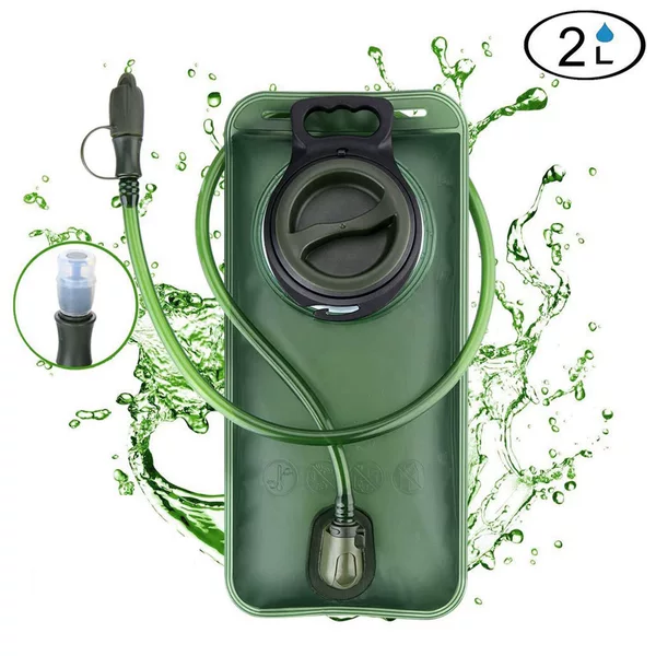 Cycling Backpack Water Bag 2L Water Bag Running Fitness Outdoor Sports Water Bag Mountaineering Camping EVA Folding Water Bag
