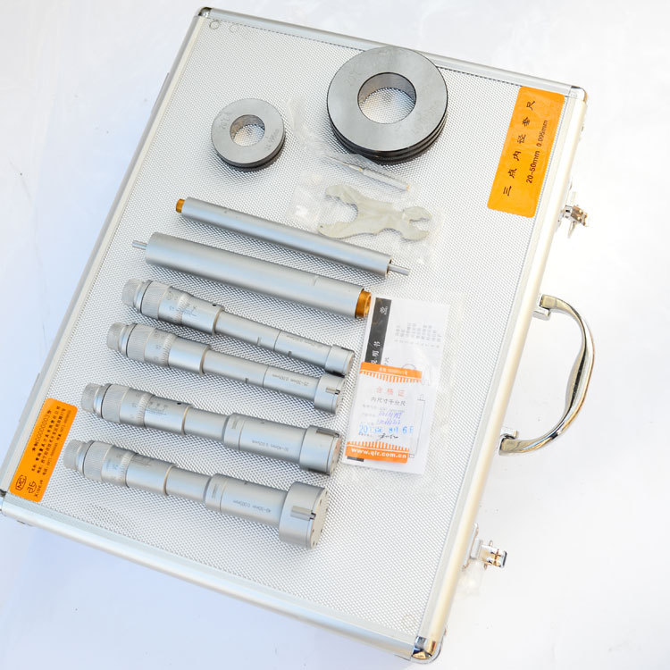 正品青海青量三点内径千分尺3-100*0.001mm青海三爪内径千分尺