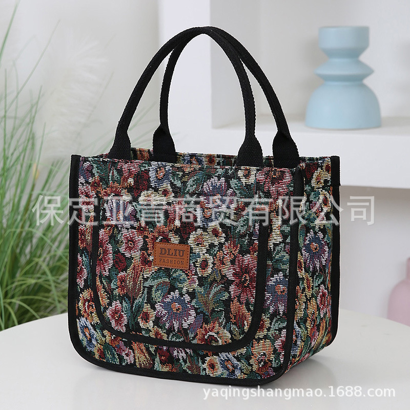 新しいファッションシンプルなハンドバッグ民族風出勤レジャー携帯バッグ卸売りママバッグキャンバスバッグ|undefined