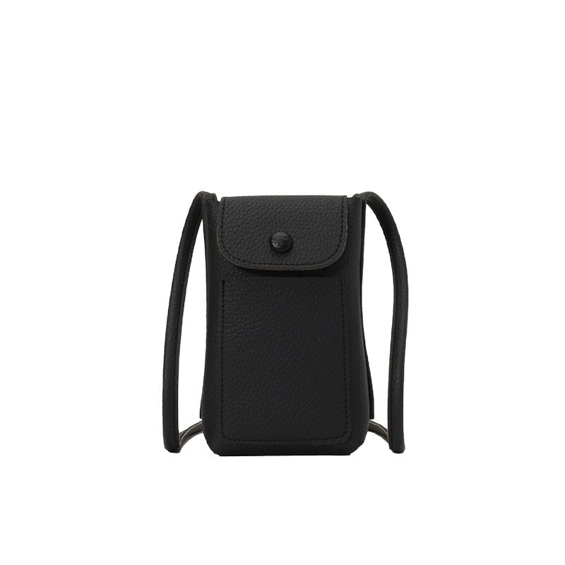 2025 nuevo estilo de alta gama todo-fósforo mini bolso para teléfono móvil moda femenina color sólido simple bolso de mensajero de un solo hombro casual