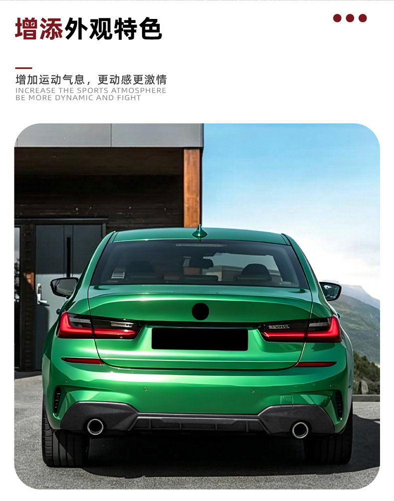 Suitable for Bmw 3 Series G20 G21 Early Model m Sport Mp European Version Rear Lip Spoiler Modification