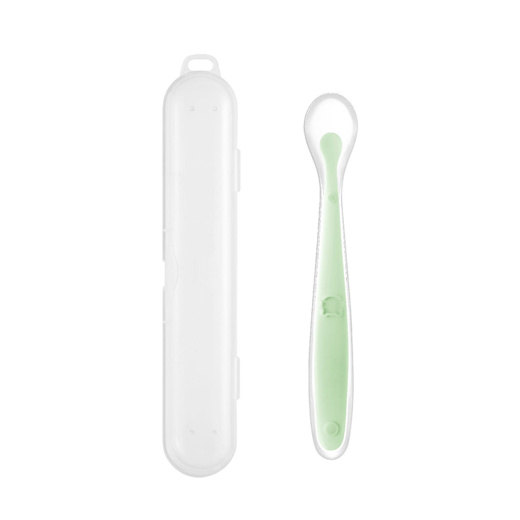 단일 스푼 상자(밝은 녹색)