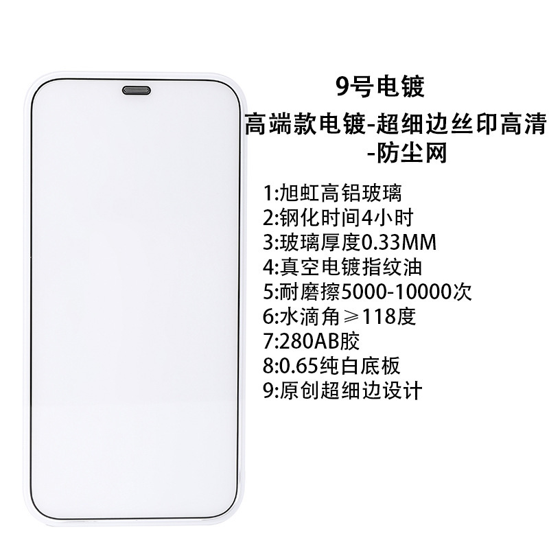 ハイエンドメッキコーニングゴリラiphone14強化膜11/12/13proはアップルxsmax携帯電話フィルムに適している|undefined