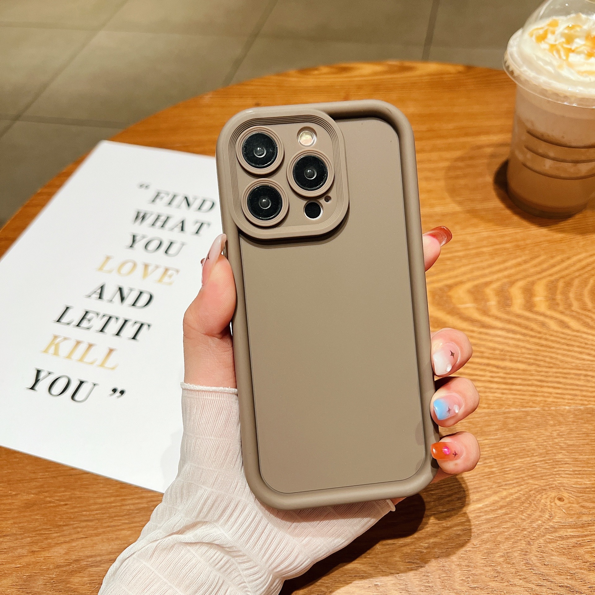 Para Apple 16 funda para teléfono Tpu esmeril plus material iPhone16pro max funda protectora al por mayor