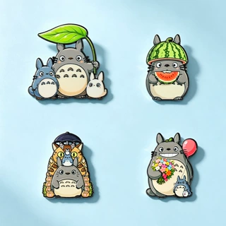 日系动漫龙猫胸针二次元周边卡通金属徽章个性儿童书包装饰