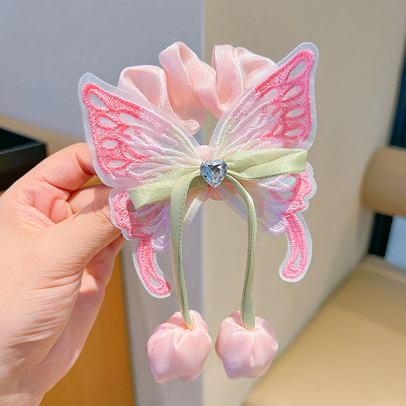 Mickey culo, lunares, flores, círculos para el cabello del intestino grueso, linda cabeza de bola, cabello de placa de dibujos animados, tocado de sentido avanzado, cuerda para la cabeza de felpa
