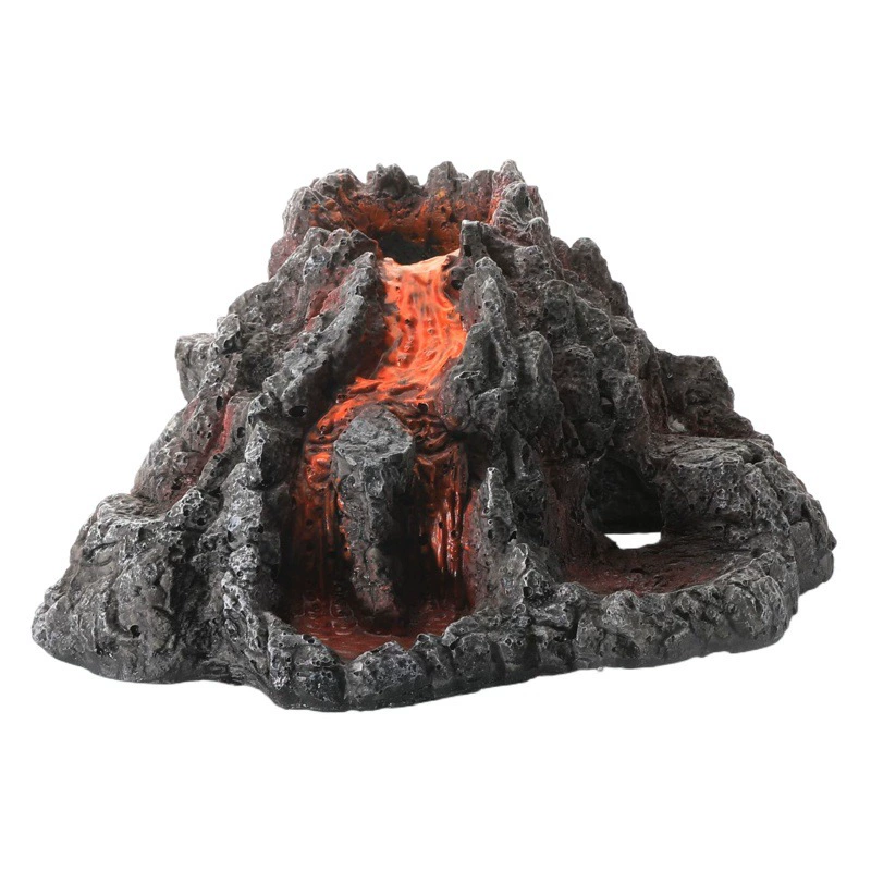 Украшение аквариума ландшафтный дизайн Смола Рокарий моделирование аквариума вулкан может быть установлен кислородный насос украшения для дома