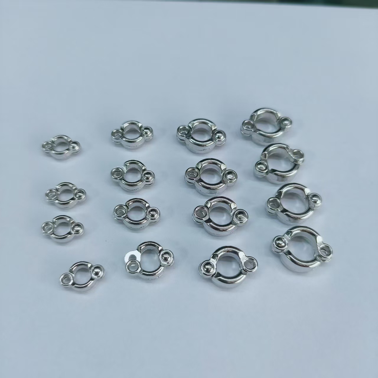 鹦鹉开口脚环锌合金鸟类脚扣4-15号定制宠物饰品配件