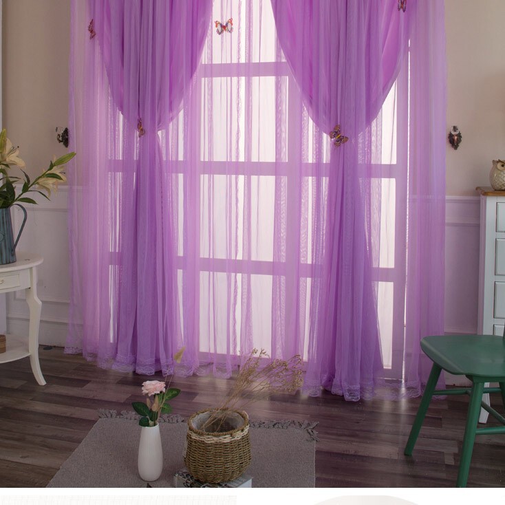 Sunshade Full Shading Curtain Fabric European Simple Modern Living Room Bedroom Floor Floating Curtain Finished Special Price Insulation Yarn