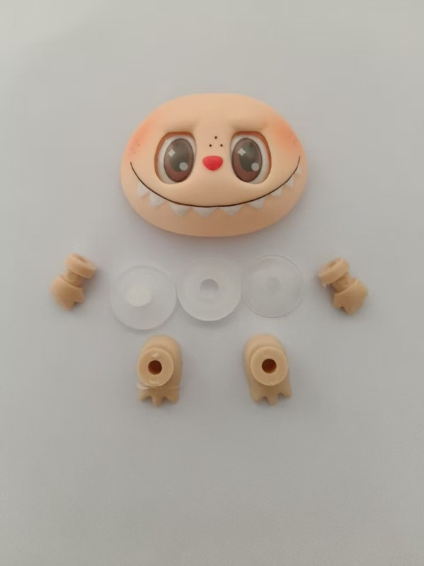 【配件】拉布布二层眼搪胶二代皮脸手脚配件labubu玩偶坐坐派对手|undefined