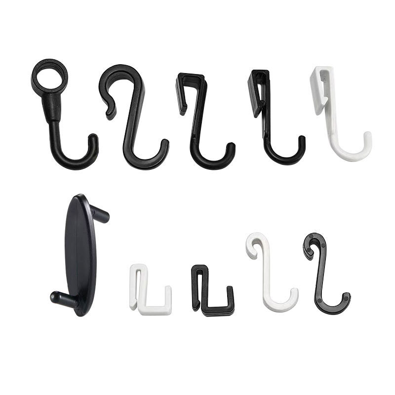 Hole board hook plastic snap-on clothes hook microwave oven rack hook clothes rack S hook flat strip Z hook