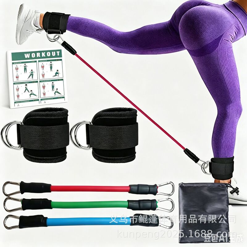 Fitness Ankle Strap for Leg and Glute Training, Ankle Band for Exercise, Ankle Buckle Trainer Fitness Ankle Strap for Leg and Glute Training, Ankle Band for Exercise, Ankle Buckle Trainer