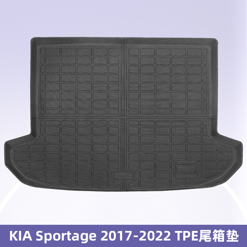 Para KLA Sportage 2017 - 2022 3D todo el tiempo TPE almohadilla de pie almohadilla de maletero
